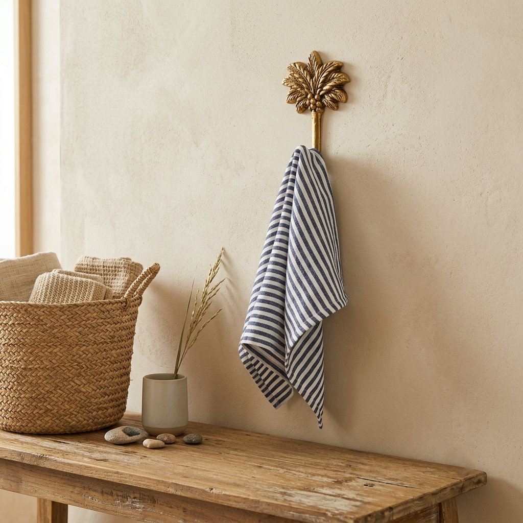 Mercer41 Theira Palm Tree Themed Gold Cast Iron Wall Hook | Wayfair
